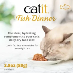 Catit Fish Dinner with Tuna & Carrots Wet Cat Food (2.8 oz)