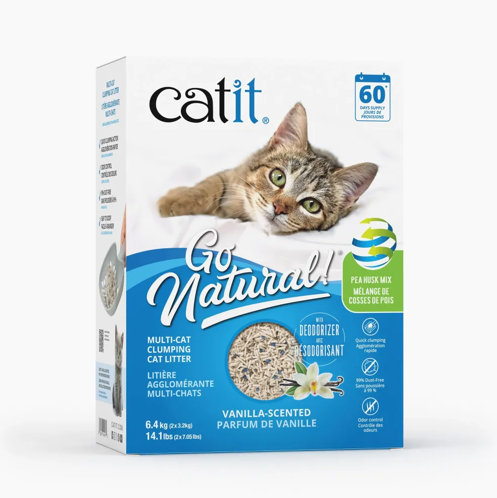 Catit Go Natural! Pea Husk Clumping Cat Litter