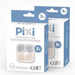 Catit PIXI Drinking Fountain Replacement Filters – Triple Action Filtration