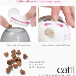 Catit PIXI Mouse Shape Treat Dispenser for Cats