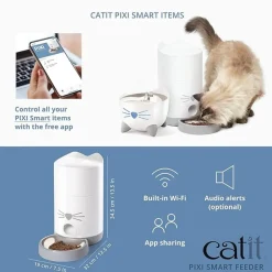 Catit PIXI Smart Feeder, App-Controlled Automatic Cat Feeder
