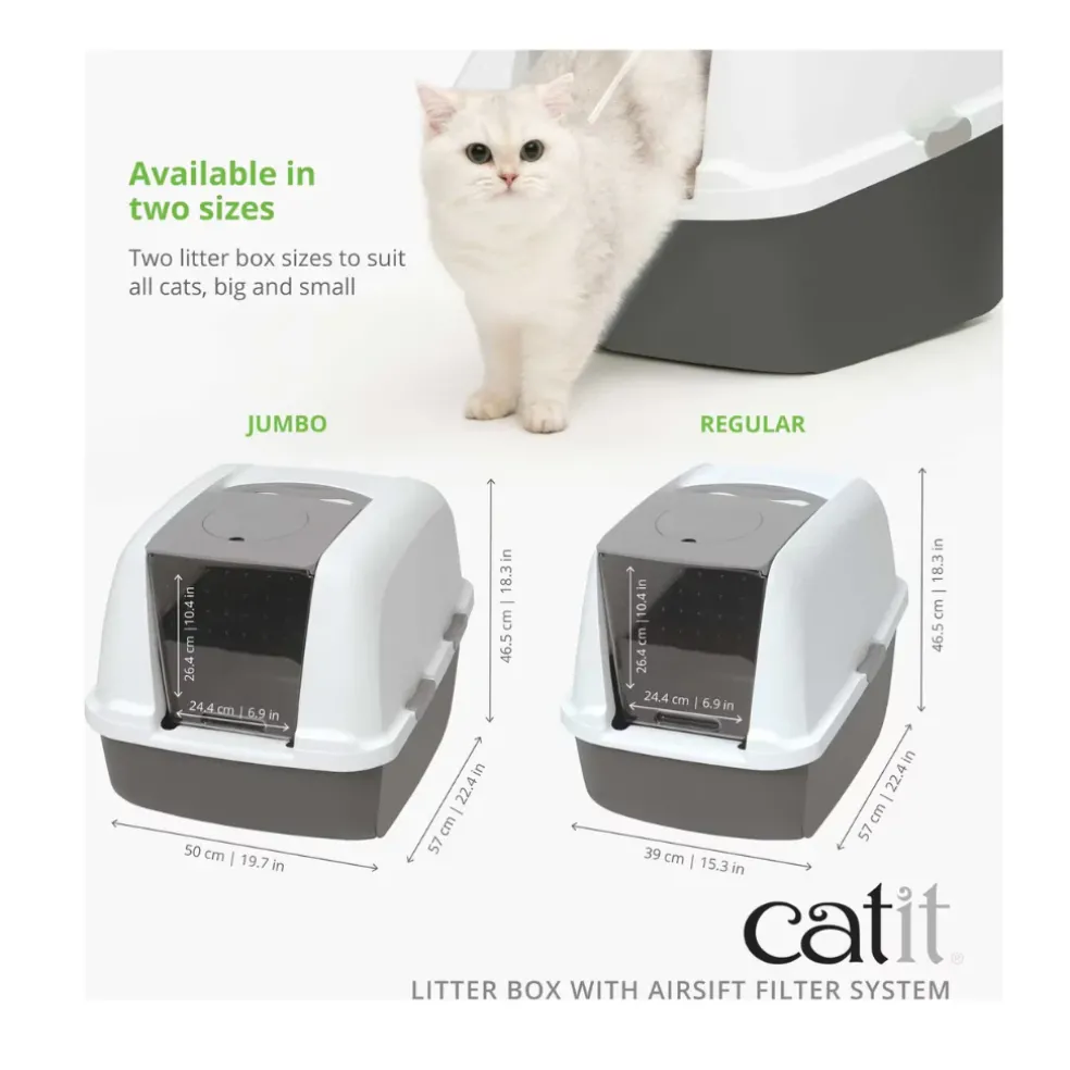 Catit SmartSift Cat Litter Box with Airsift Filter System