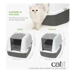 Catit SmartSift Cat Litter Box with Airsift Filter System