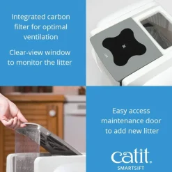 Catit Smartsift Easy Scoop Automatic Sifting Cat Litter Box