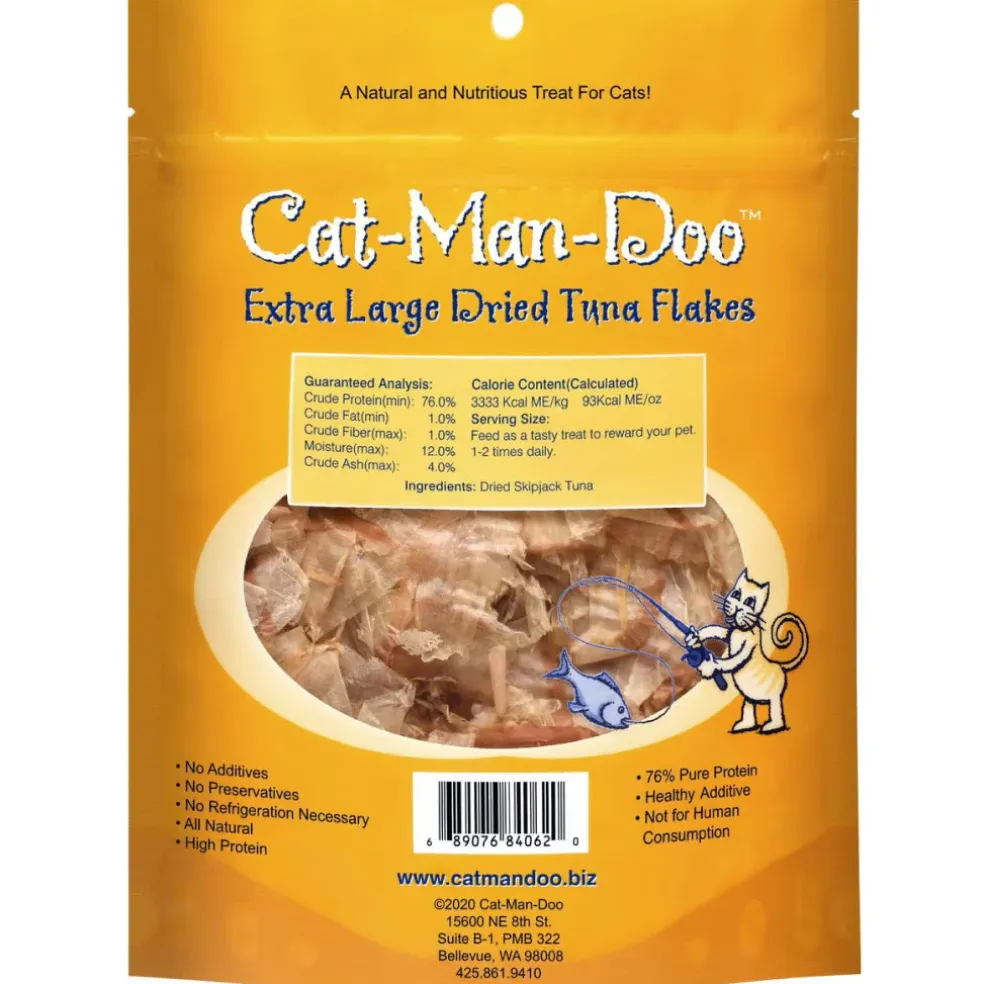 Cat-Man-Doo Extra Large Bonito Flakes Treats For Cats & Dogs