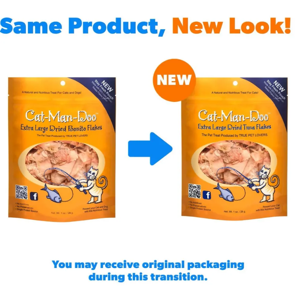 Cat-Man-Doo Extra Large Bonito Flakes Treats For Cats & Dogs