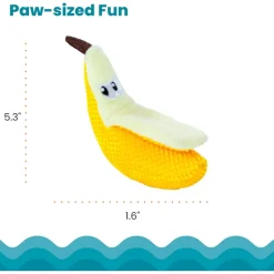 Catstages Banana Cat Dental Chew Toy with Catnip