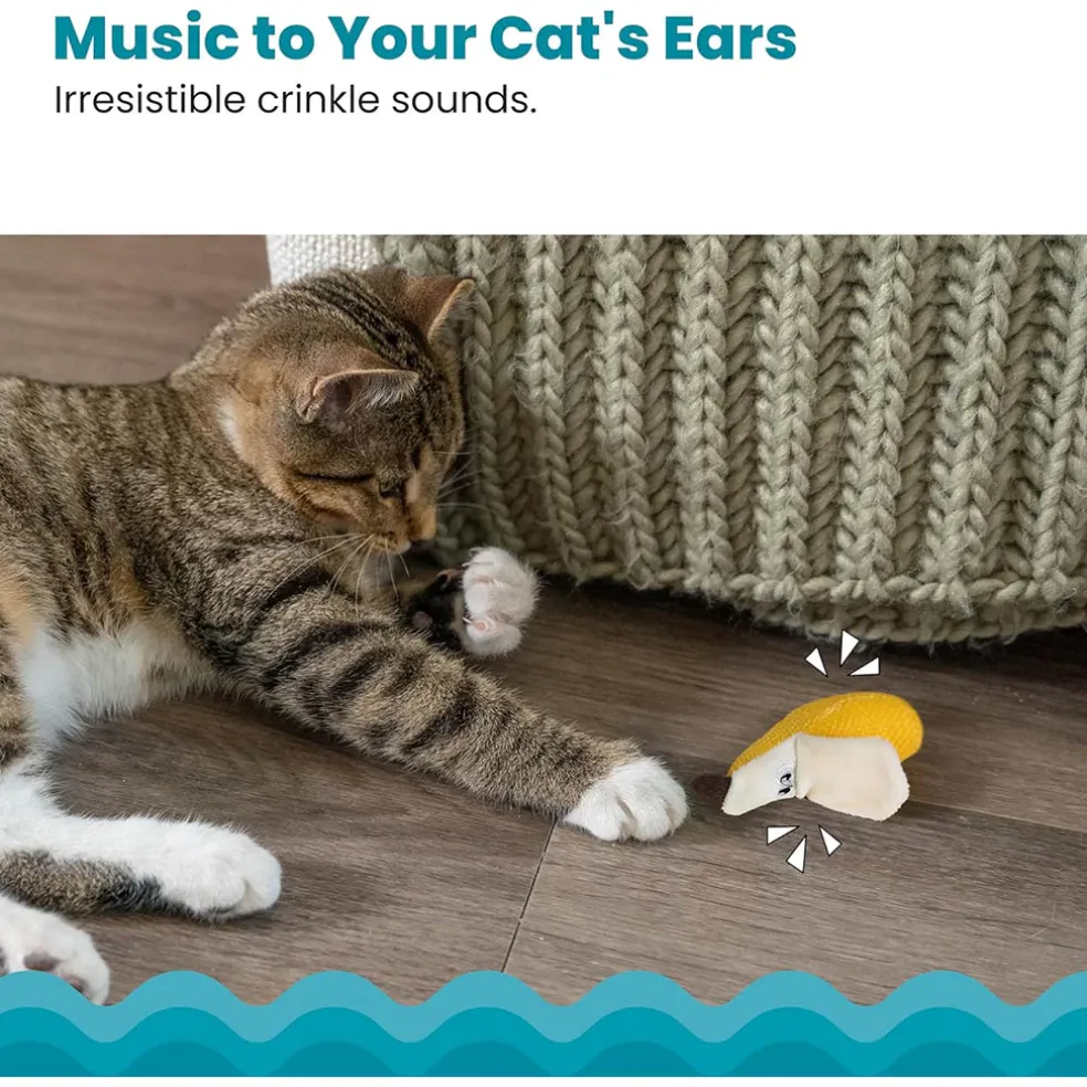 Catstages Banana Cat Dental Chew Toy with Catnip