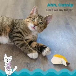 Catstages Banana Cat Dental Chew Toy with Catnip