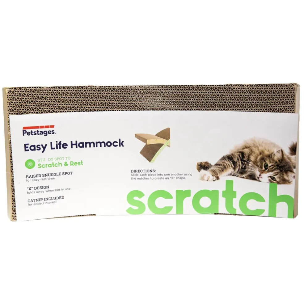 Catstages Easy Life Hammock Scratcher with Catnip For Cats
