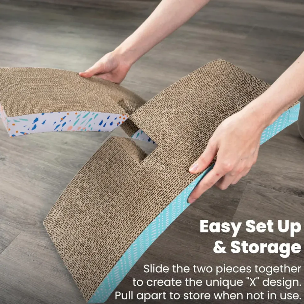 Catstages Easy Life Hammock Scratcher with Catnip For Cats
