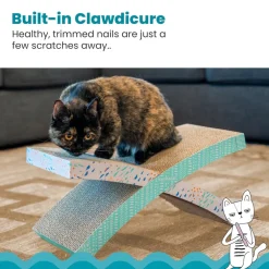 Catstages Easy Life Hammock Scratcher with Catnip For Cats