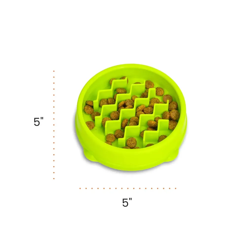Catstages Kitty Slow Feeder, Green