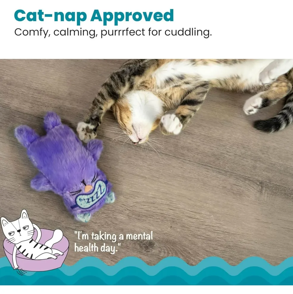 Catstages Purr Pillow Plush Cat Toy, Violet