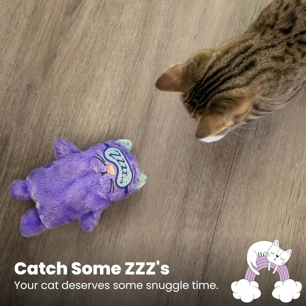 Catstages Purr Pillow Plush Cat Toy, Violet