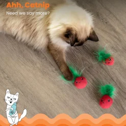 Catstages Straw-Babies Catnip Dental Cat Toys- 3 count
