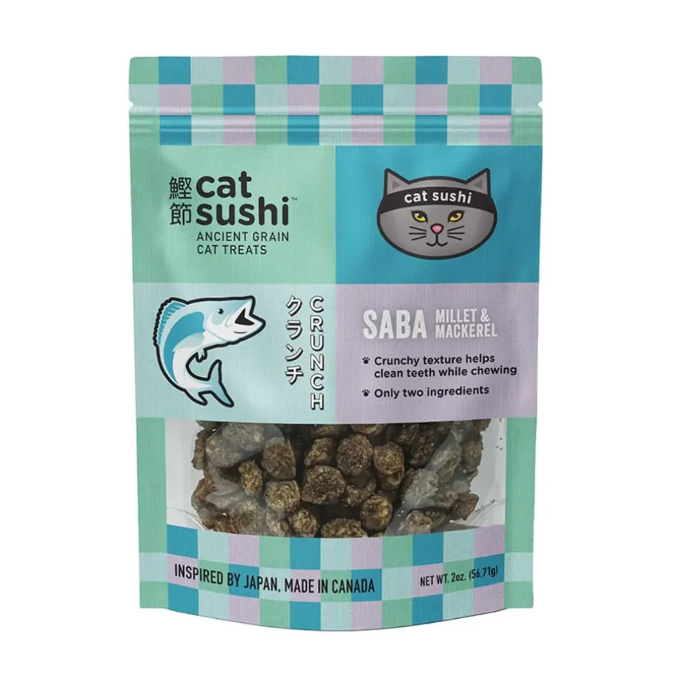 Cat Sushi Saba Millet & Mackerel Crunchy Cat Treats (2 oz)