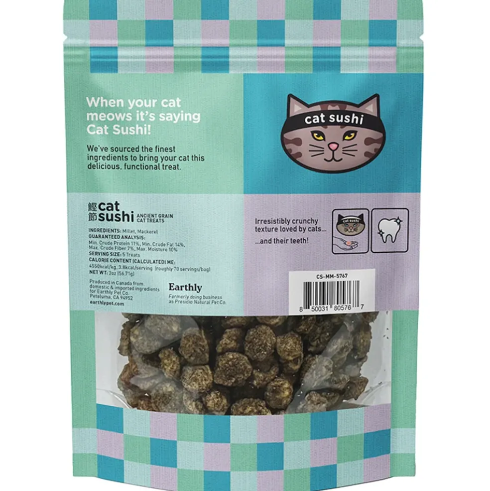 Cat Sushi Saba Millet & Mackerel Crunchy Cat Treats (2 oz)