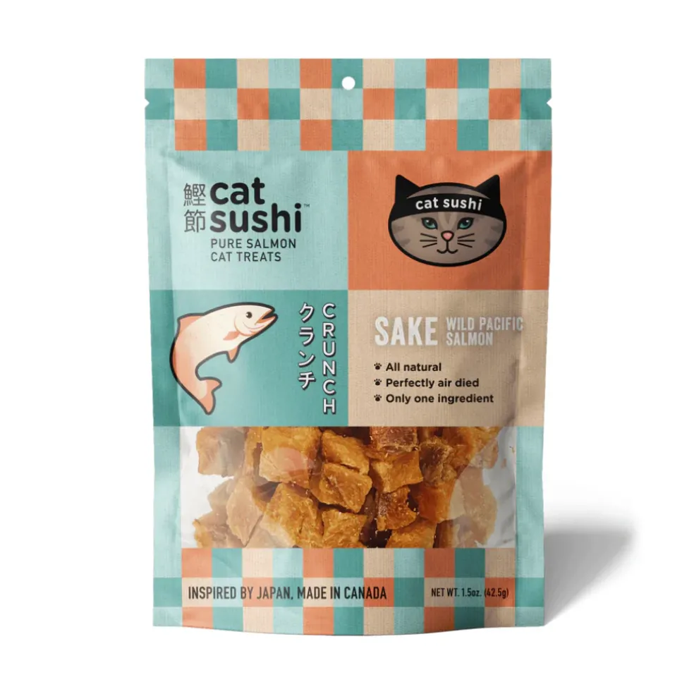 Cat Sushi Sake Wild Pacific Salmon Air Dried Cat Treats (1.5 oz)