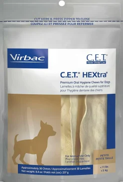 C.E.T. HEXtra Dental Chews for Extra Small Dogs Under 11 lbs