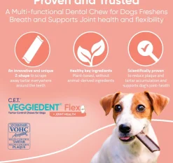C.E.T. VeggieDent Flex + Joint Health for Medium Dogs 22-66 lbs