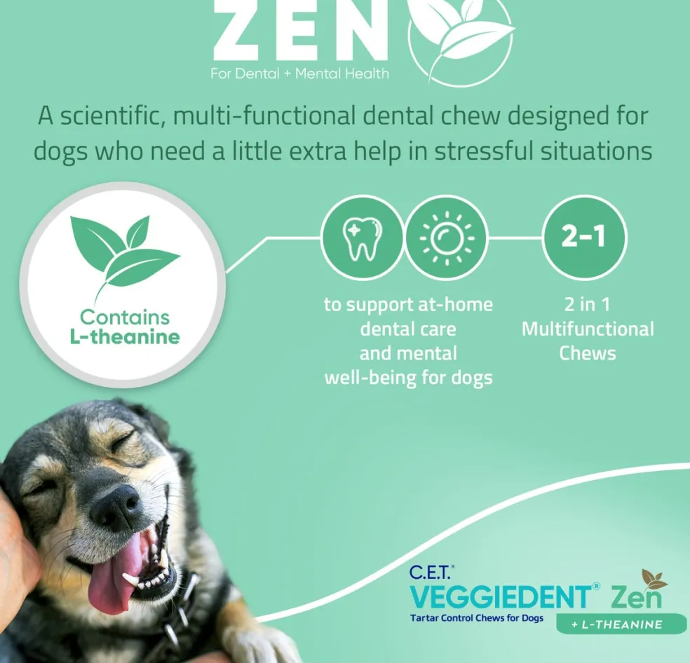 C.E.T. VeggieDent Zen for Large Dogs Over 66 lbs