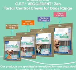 C.E.T. VeggieDent Zen for Small Dogs 11-22 lbs