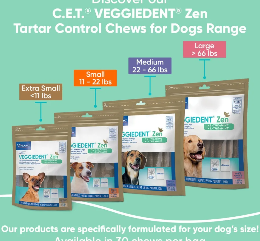 C.E.T. VeggieDent Zen for Small Dogs 11-22 lbs