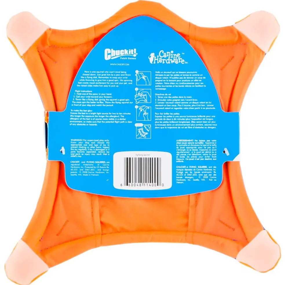 Chuckit! Flying Squirrel Toy for Dogs (color varies)