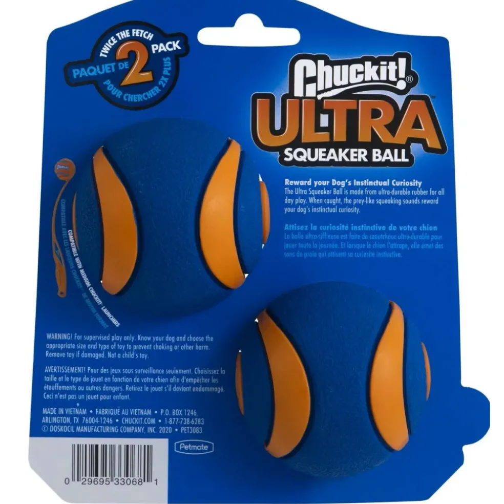 Chuckit! Ultra Squeaker Ball Toy For Dogs, Medium