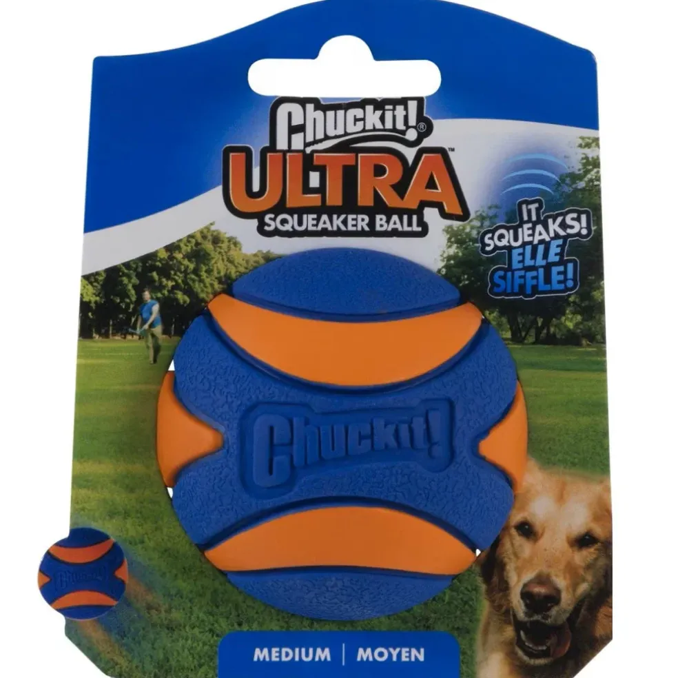 Chuckit! Ultra Squeaker Ball Toy For Dogs, Medium