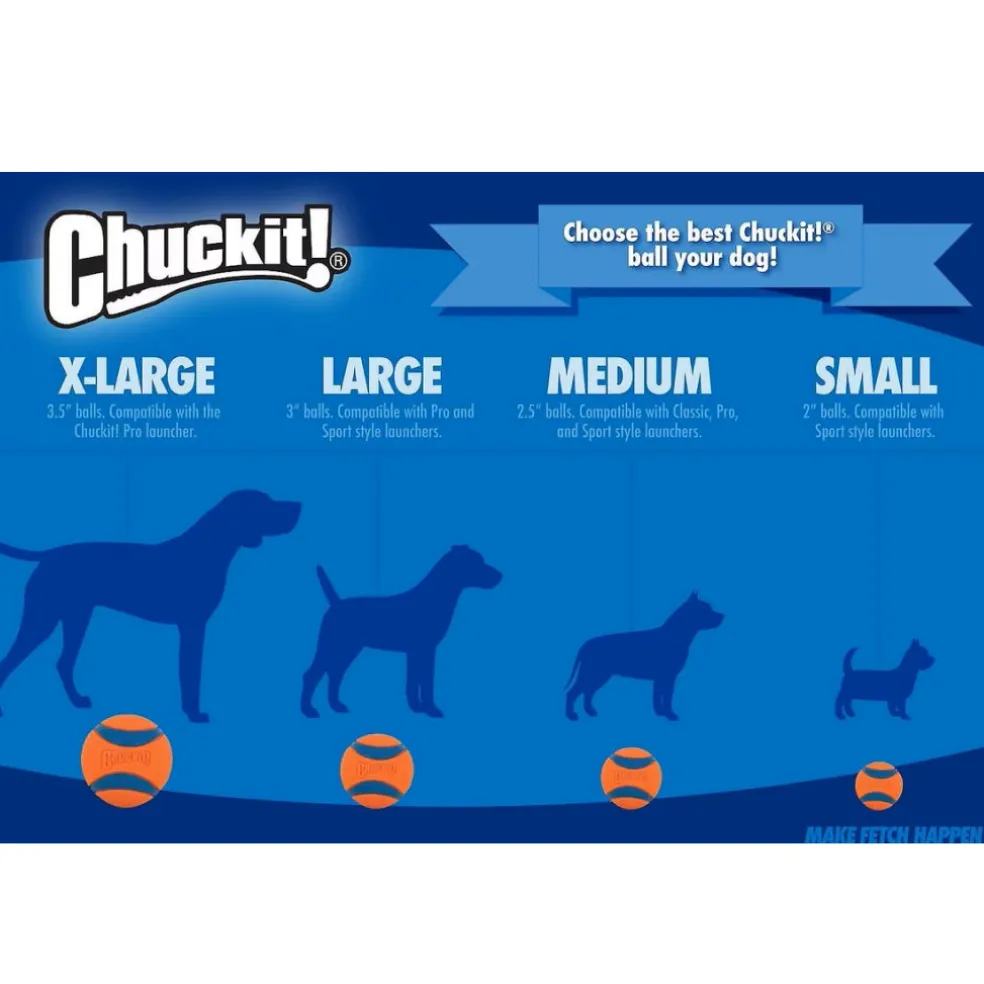 Chuckit! Ultra Squeaker Ball Toy For Dogs, Small (2 pack)