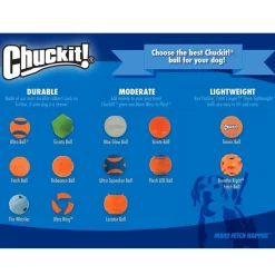Chuckit! Ultra Squeaker Ball Toy For Dogs, Small (2 pack)