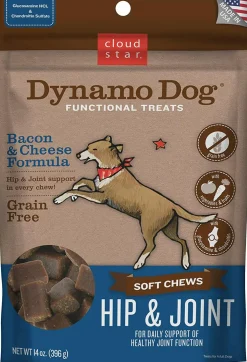 Cloud Star Dynamo Dog Functional Hip & Joint Bacon & Cheese Soft Chews (14 oz)
