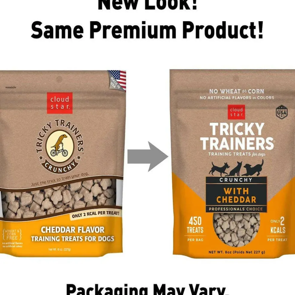 Cloud Star Tricky Trainers Crunchy Cheddar Dog Treats (8 oz)