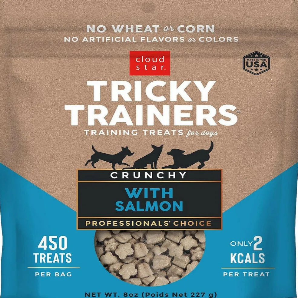 Cloud Star Tricky Trainers Crunchy Salmon Dog Treats (8 oz)