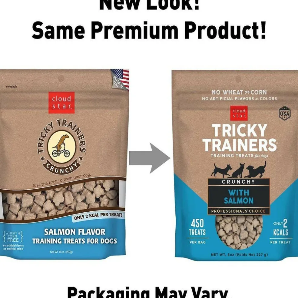 Cloud Star Tricky Trainers Crunchy Salmon Dog Treats (8 oz)