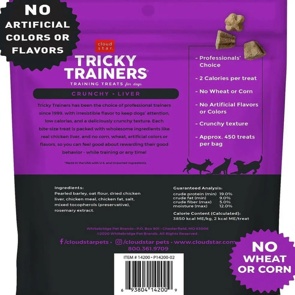 Cloud Star Tricky Trainers Crunchy Liver Dog Treats (8 oz)