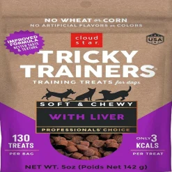 Cloud Star Tricky Trainers Soft & Chewy Liver Dog Treats
