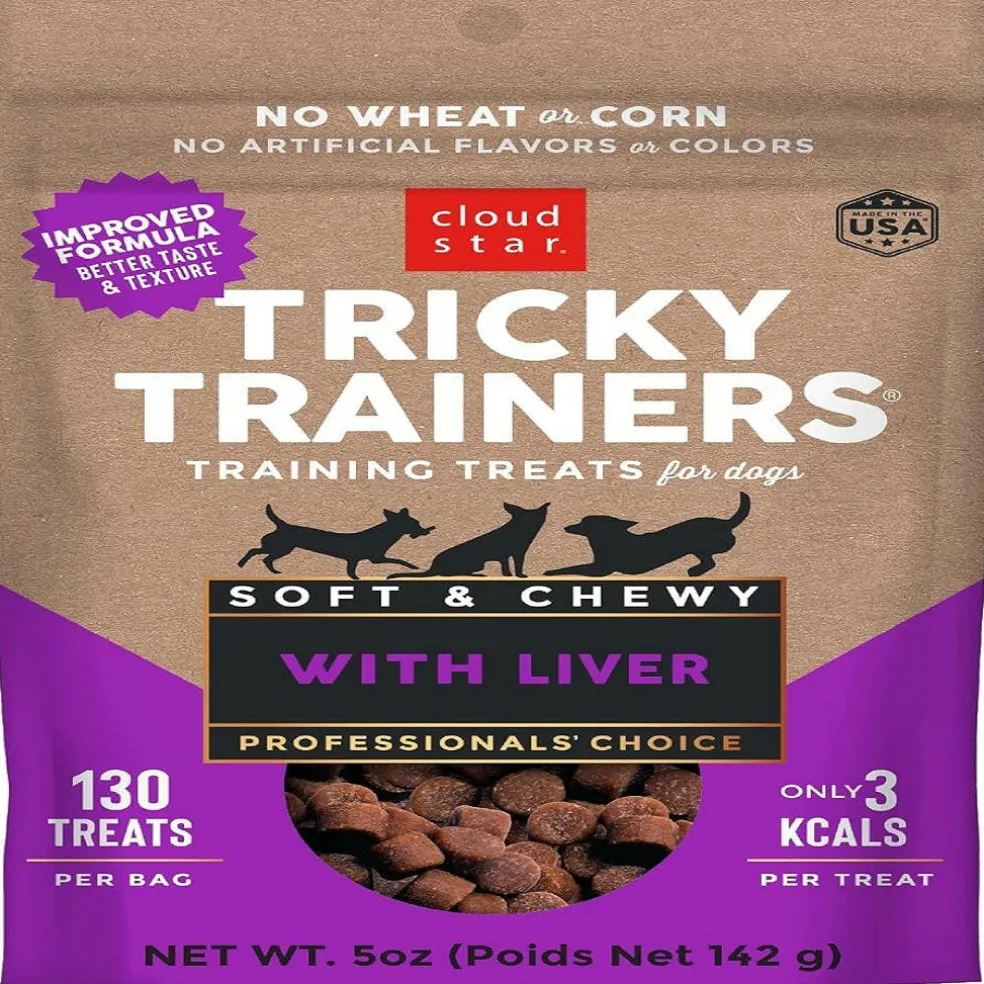 Cloud Star Tricky Trainers Soft & Chewy Liver Dog Treats
