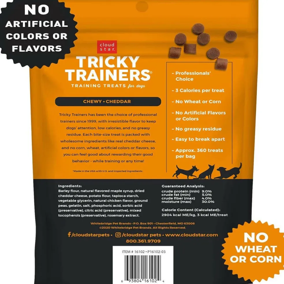 Cloud Star Tricky Trainers Soft & Chewy Cheddar Dog Treats