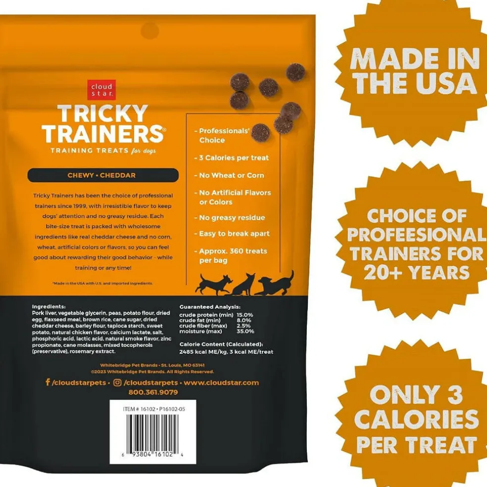 Cloud Star Tricky Trainers Soft & Chewy Cheddar Dog Treats