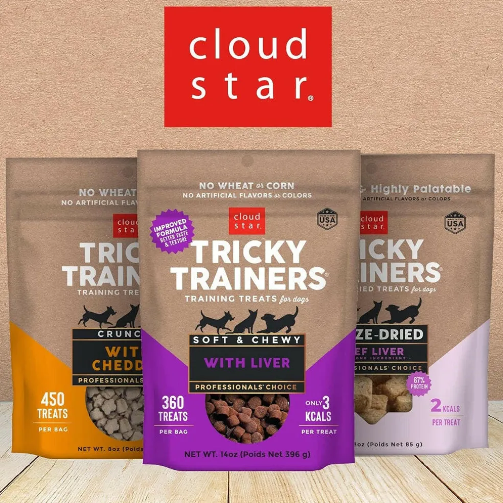 Cloud Star Tricky Trainers Soft & Chewy Cheddar Dog Treats