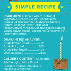 Cloud Star Wag More Bark Less Birthday Bites Soft Baked Peanut Butter & Honey Dog Treats (5 oz)