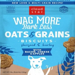 Cloud Star Wag More Bark Less Bacon, Cheese & Apples Crunchy Dog Biscuits