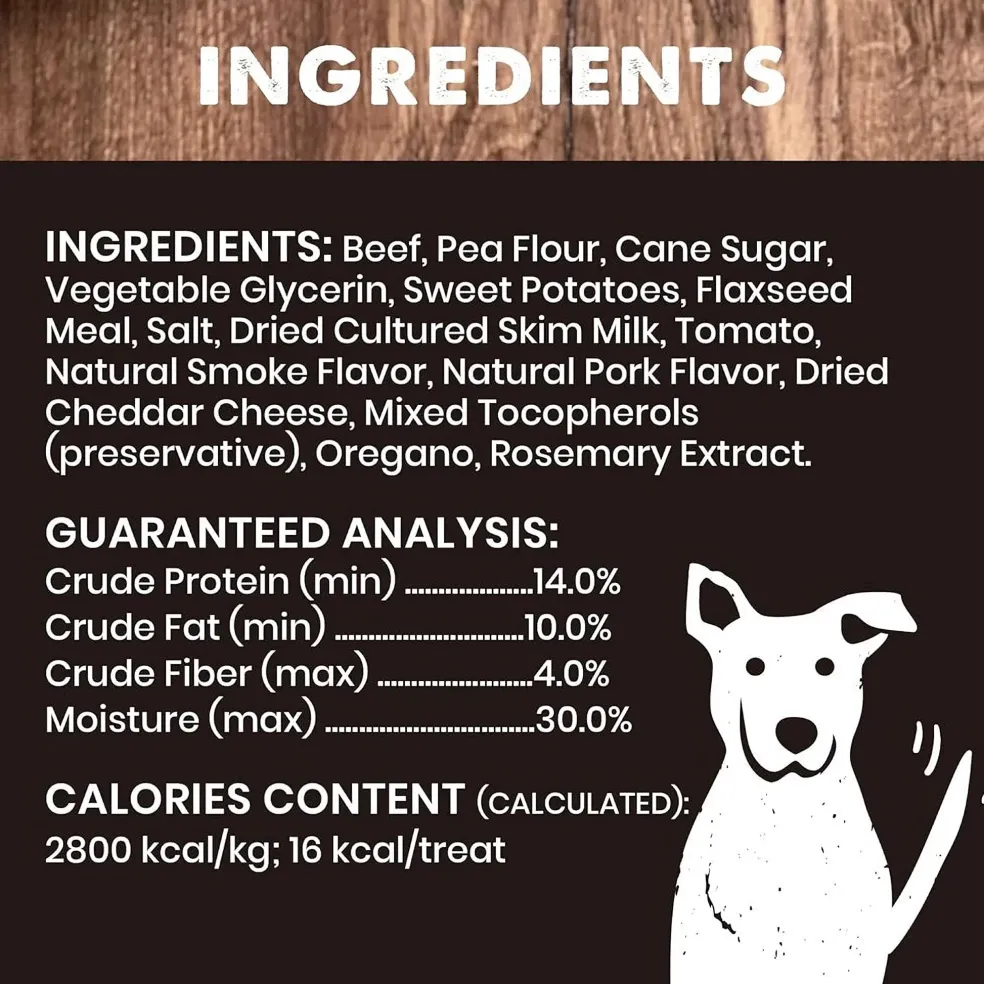 Cloud Star Wag More Bark Less Grain-Free Beef Meatball Bites Dog Treats (14 oz)