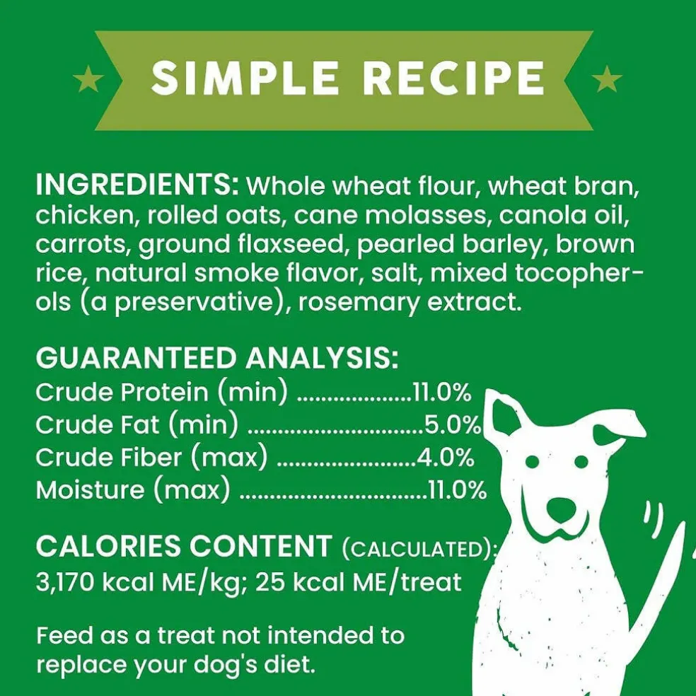 Cloud Star Wag More Bark Less Oats & Grains Chicken & Carrot Crunchy Dog Biscuits (3 lb)