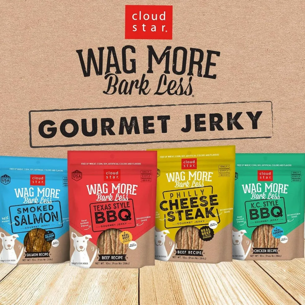 Cloud Star Wag More Bark Less Philly Cheesesteak Jerky Dog Treats (10 oz)