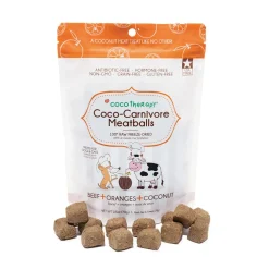 Cocotherapy Coco-Carnivore Meatballs Coconut Freeze Dried Dog Treats, 2.5-oz