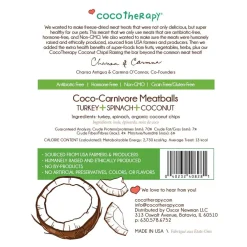 Cocotherapy Coco-Carnivore Meatballs Coconut Freeze Dried Dog Treats, 2.5-oz